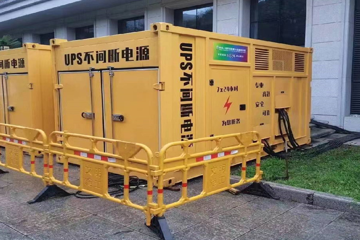 和布克赛尔发电机租赁施工现场