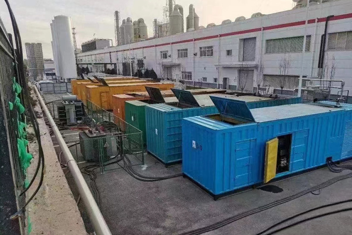 和布克赛尔发电机租赁施工现场