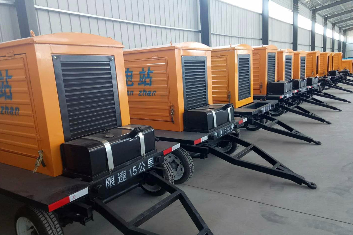 和布克赛尔发电机租赁施工现场